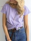 T-shirt-RV-BZ-4622.28-jasny fioletowy rozmiar - XS