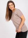 Bluzka-RV-BZ-7544.00-ciemny bezowy rozmiar - M