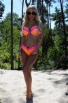 Strój kąpielowy Minori  Orange Pomarańczowy LC 19059 LivCo Corsetti Fashion rozmiar - L