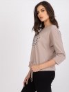 Bluzka-RV-BZ-0229.13P-ciemny bezowy rozmiar - S/M