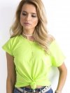 T-shirt-RV-BZ-4622.27-fluo zielony rozmiar - XL