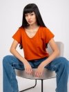 T-shirt-RV-TS-4832.38P-ciemny pomarańczowy rozmiar - S