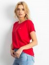 T-shirt-RV-TS-4838.68P-czerwony rozmiar - XS