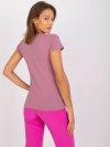 T-shirt-RV-TS-4623.67-ciemny różowy rozmiar - M