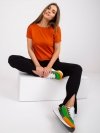 T-shirt-RV-TS-4662.39P-ciemny pomarańczowy rozmiar - S