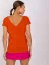T-shirt-RV-TS-4662.39P-ciemny pomarańczowy rozmiar - XS