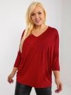 Bluzka-RV-BZ-5745.18-bordowy rozmiar - ONE SIZE