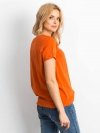 T-shirt-RV-TS-4838.51P-ciemny pomarańczowy rozmiar - XS