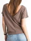 T-shirt-RV-TS-4662.24P-brązowy rozmiar - M