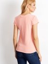 T-shirt-RV-TS-4623.19-brzoskwiniowy rozmiar - XS