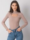 Bluzka-RV-BZ-7259.20-ciemny bezowy rozmiar - L