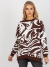 Bluza-FA-BL-8293.37P-ciemny brązowy rozmiar - ONE SIZE