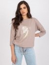 Bluzka-RV-BZ-7510.78-ciemny bezowy rozmiar - S/M