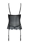 Gorset Kagami LC 90205 Concepcion Black Czarny CollectionLivCo Corsetti Fashion rozmiar - S/M