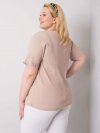 Bluzka-RV-BZ-6323.92-beżowy rozmiar - 3XL