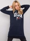 Bluza-RV-BL-6676.67-granatowy rozmiar - M