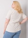 Bluzka-RV-BZ-6323.92-jasny beżowy rozmiar - 2XL