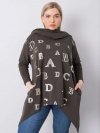 Bluzka-RV-BZ-6458.46P-ciemny khaki rozmiar - ONE SIZE