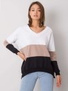 Bluza-RV-BL-5972.07-czarno-beżowy rozmiar - S/M