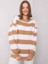 Bluza-FA-BL-7261.74P-biało-brązowy rozmiar - ONE SIZE