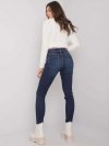Spodnie jeans-D85035C62220D253-ciemny niebieski rozmiar - S