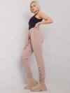 Spodnie dresowe-RV-DR-7365.17P-ciemny bezowy rozmiar - S/M