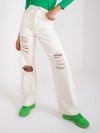 Spodnie jeans-RO-SP-PNT-N08.75P-jasny beżowy rozmiar - 42