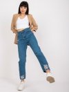 Spodnie jeans-RO-SP-PNT-4005.69-ciemny niebieski rozmiar - S