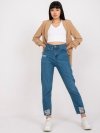 Spodnie jeans-RO-SP-PNT-4005.69-ciemny niebieski rozmiar - M