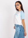 T-shirt-FA-TS-7708.44-biało-niebieski rozmiar - ONE SIZE