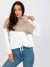 Bluza-RV-BL-8171.30-biało-beżowy rozmiar - L/XL