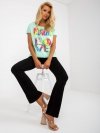 Bluzka-FA-BZ-7964.93-mietowy rozmiar - ONE SIZE