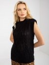 Kamizelka-D90027W90785B3-czarny rozmiar - M/L