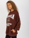Bluza-FA-BL-8137.76P-ciemny brązowy rozmiar - ONE SIZE