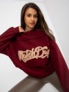Bluza-FA-BL-8127.80P-bordowy rozmiar - ONE SIZE