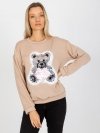 Bluzka-LK-BZ-509067-1.27-beżowy rozmiar - ONE SIZE