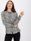 Bluzka-D70039Z11082A-khaki rozmiar - XS