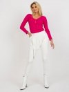 Spodnie dresowe-EM-DR-ES-21-558.10-ecru rozmiar - S