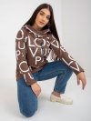 Bluza-RV-BL-5056-1.95-brązowy rozmiar - ONE SIZE
