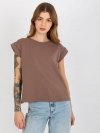 T-shirt-RV-TS-4833.36X-brązowy rozmiar - XS