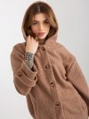 Płaszcz-RV-PL-8449.98P-ciemny bezowy rozmiar - L/XL