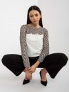 Bluzka-LK-BZ-506085-1.15X-ecru rozmiar - 38