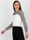 Bluzka-LK-BZ-506085-1.15X-ecru rozmiar - 40