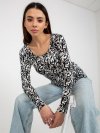 Bluzka-LK-BZ-509198-1.49P-biało-czarny rozmiar - L/XL