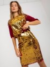 Spódnica-LK-SD-507019.49-bordowy rozmiar - 36