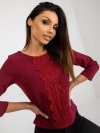 Bluzka-LK-BZ-506524.43P-bordowy rozmiar - 36
