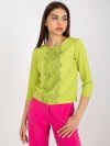 Bluzka-LK-BZ-506522.07-limonkowy rozmiar - 42