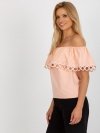 Bluzka-LK-BZ-506350.28P-brzoskwiniowy rozmiar - 40