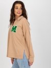 Bluzka-LK-BZ-509270.43-camelowy rozmiar - ONE SIZE