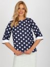 Bluzka-LK-BZ-506755.56P-granatowy rozmiar - 36